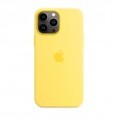 Оригинальный силиконовый чехол для iPhone 13 Pro Max Лимонный FULL Оригинальный силиконовый чехол для iPhone 13 Pro Max Лимонный FULL