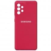 Чохол накладка Original Soft Case Samsung A325 Galaxy A32 Бордовий FULL