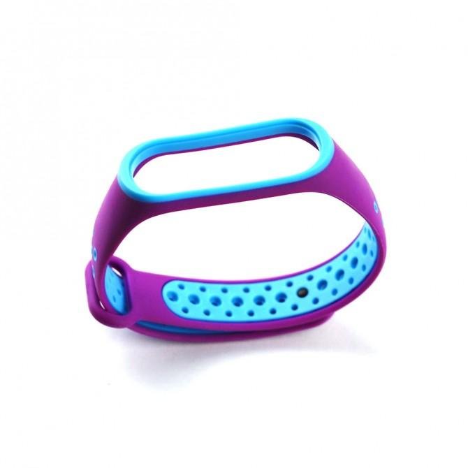 Ремешок для Xiaomi Mi Band 3/4 SPORT Purple/Blue-1