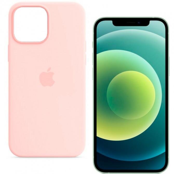 Оригинальный силиконовый чехол для iPhone 12 /12 Pro Светло Розовый-1