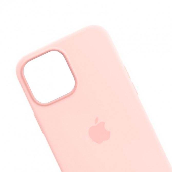 Оригинальный силиконовый чехол для iPhone 12 /12 Pro Светло Розовый-2