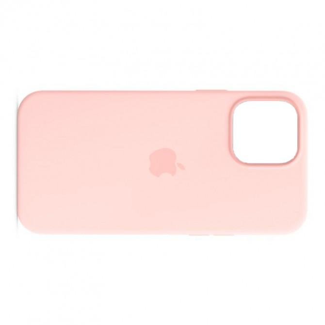 Оригинальный силиконовый чехол для iPhone 12 /12 Pro Светло Розовый-3