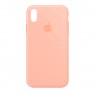 Оригінальний силіконовий чохол для iPhone X/Xs Світло Рожевий FULL