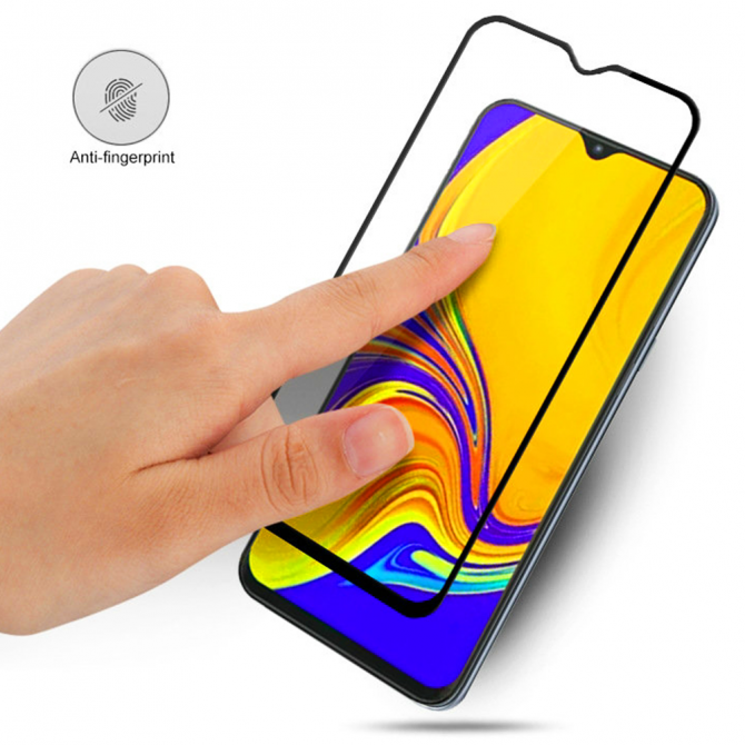 Защитное стекло для SAMSUNG A015 Galaxy A01 Full Glue (0.3 мм, 2.5D, чёрное)-2