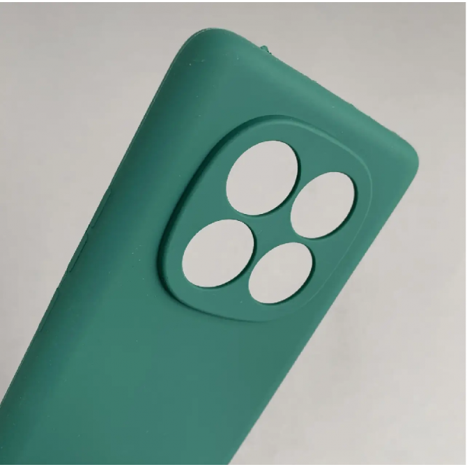 Силиконовый чехол для Xiaomi Redmi Note 14 Pro 5G Темно Зеленый FULL-1