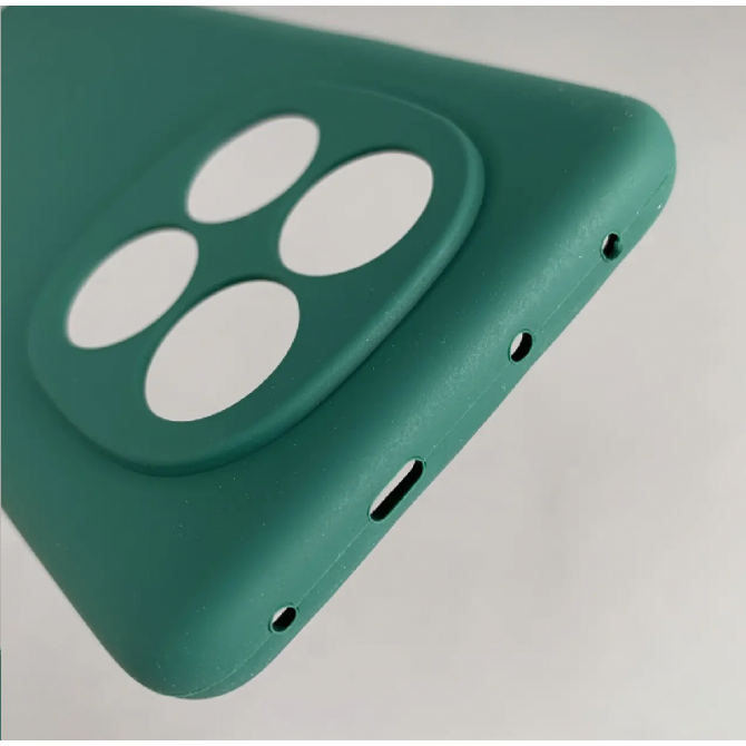Силиконовый чехол для Xiaomi Redmi Note 14 Pro 5G Темно Зеленый FULL-2