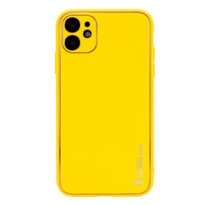 Кожаная накладка Xshield для Apple iPhone 11 (6.1") Yellow