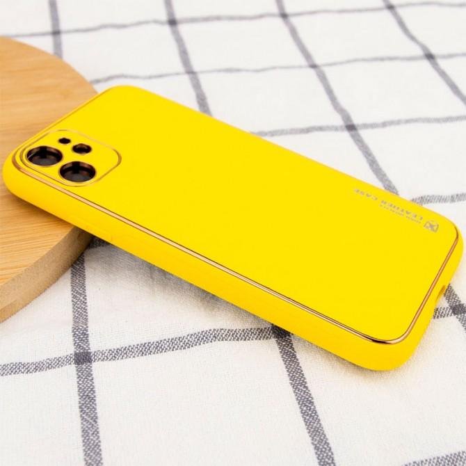 Кожаная накладка Xshield для Apple iPhone 11 (6.1") Yellow-1