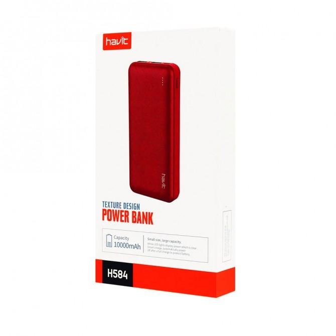 Повербанк HAVIT HV-H584 (10000 mAh) Red-2