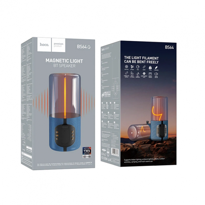 Колонка Bluetooth Hoco BS64 Blue-3
