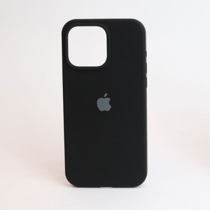Оригінальний силіконовий чохол для iPhone 15 Pro Max Black FULL