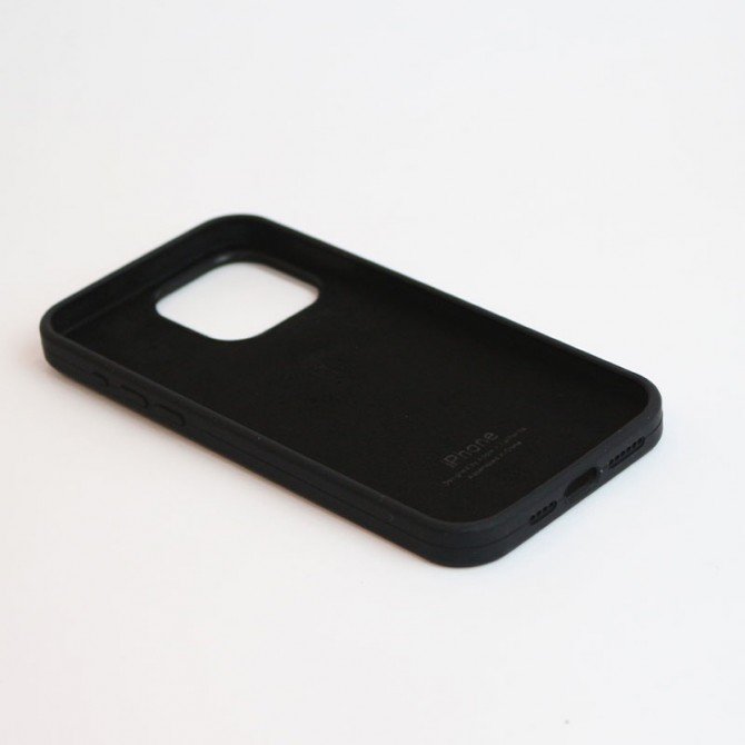 Оригінальний силіконовий чохол для iPhone 15 Pro Max Black FULL-2