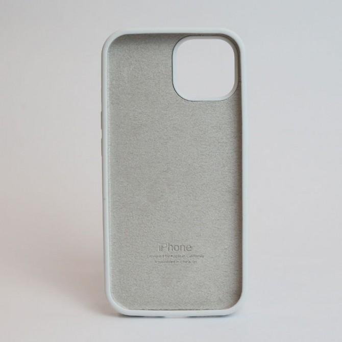 Оригинальный силиконовый чехол для iPhone 15 Pro Max White FULL-1