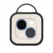 Захисне скло на камеру Metal Classic (в упак.) для Apple iPhone 13 mini/13 Синій