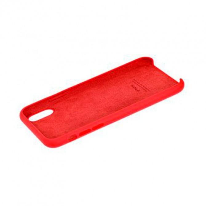 Оригинальный силиконовый чехол для iPhone X/Xs Клюква-2