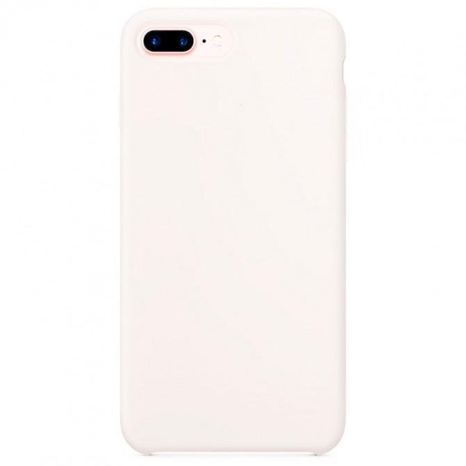 Силиконовый чехол для iPhone 7/8 Plus Молочный FULL (без лого)-1