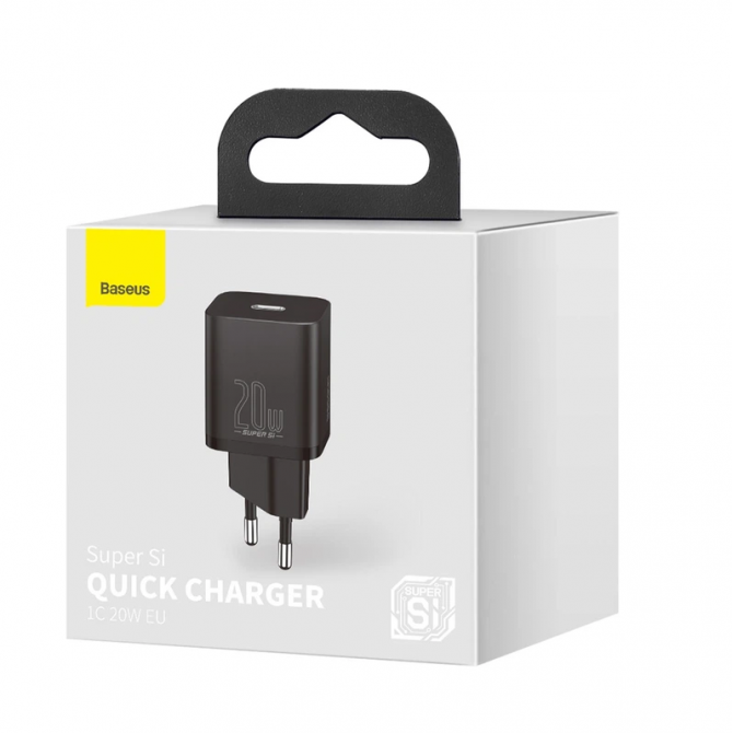 МЗП 1Type-C Baseus Super Si 1C 20W EU Sets Black-2