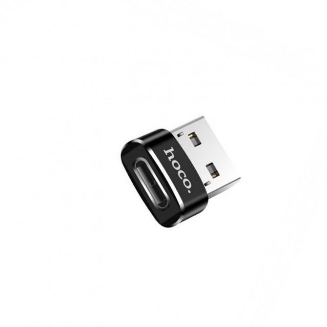 Adapter Hoco UA6 USB -> Type-C Black-1