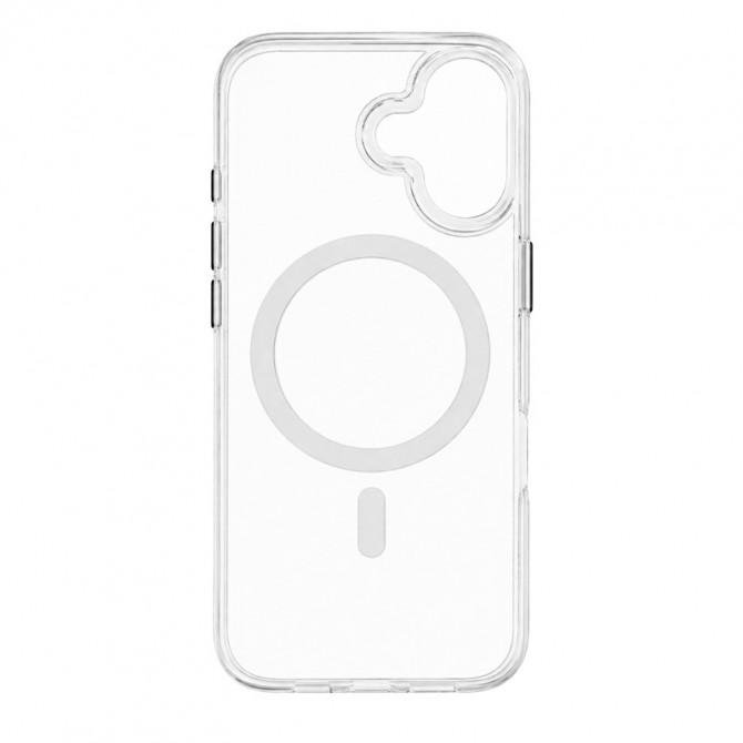 Чехол-накладка Anti-Fall для iPhone 16 Plus Transparent / Black-1