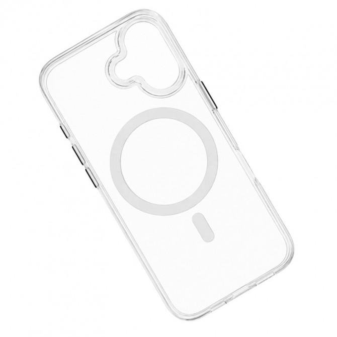 Чехол-накладка Anti-Fall для iPhone 16 Plus Transparent / Black-3