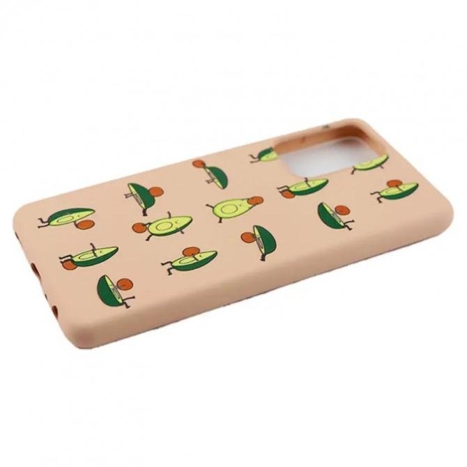 Чехол Funny Animals series для Xiaomi Redmi Note 10 Pro Pink Sand Avocado-1