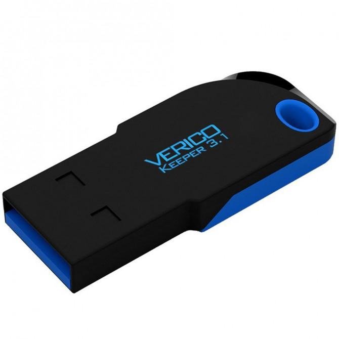 Флеш память Verico USB 16Gb Keeper Чёрный+Синий USB 3.1
