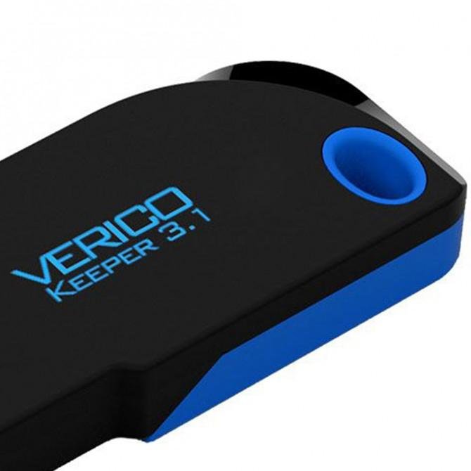 Флеш память Verico USB 16Gb Keeper Чёрный+Синий USB 3.1-3