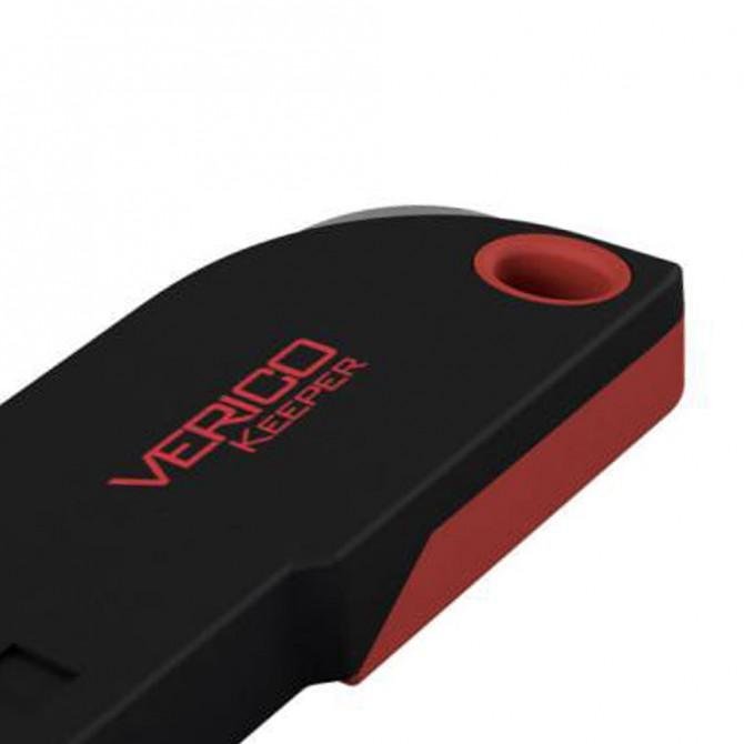 Флеш пам'ять Verico USB 64Gb Keeper Чорний+Червоний-3