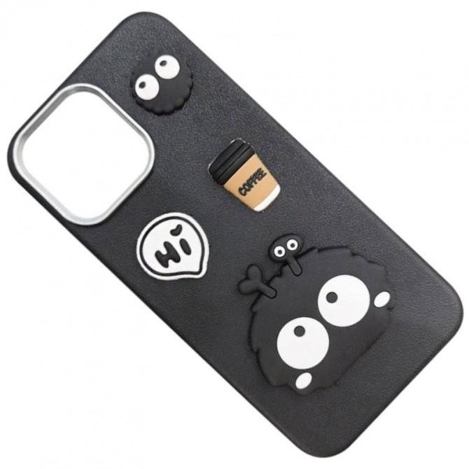 Чохол TPU Leather Toys для Apple iPhone 16 Pro Max (6.9") (Monster / Black)-1