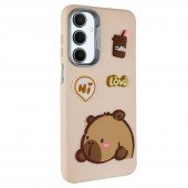 Чехол TPU Leather Toys для Samsung Galaxy A25 5G (Capybara/Sand) Чехол TPU Leather Toys для Samsung Galaxy A25 5G (Capybara/Sand)