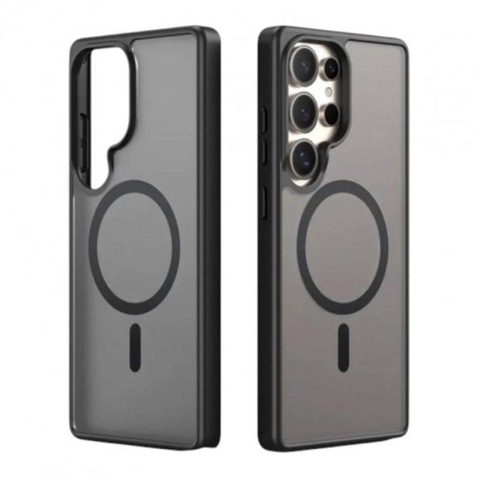 Чехол TPU+PC Lyon Frosted series with Magsafe Samsung Galaxy S25 Ultra Black-1