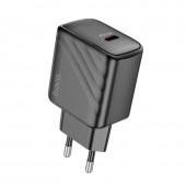 Сетевое заряднное устройство 1Type-C Hoco CS22A PD30W Black