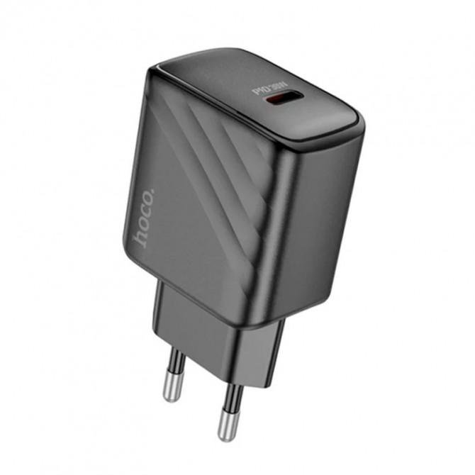Сетевое заряднное устройство 1Type-C Hoco CS22A PD30W Black-1
