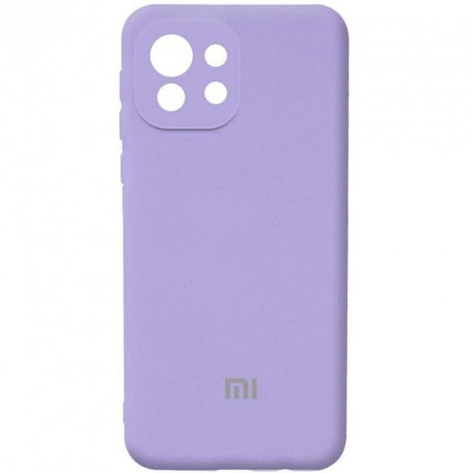 Чехол Original Soft Case Xiaomi Mi 11 Lite Сиреневый FULL