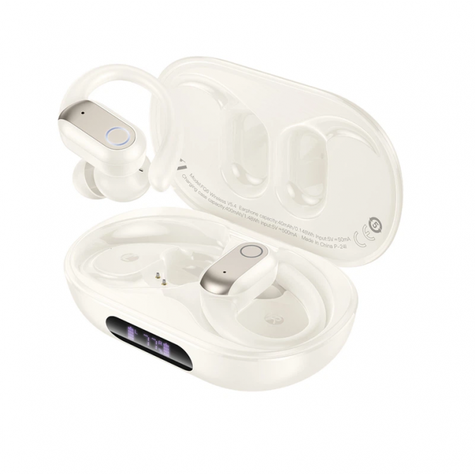 Наушники Stereo Bluetooth Headset Borofone FQ6 Milky White