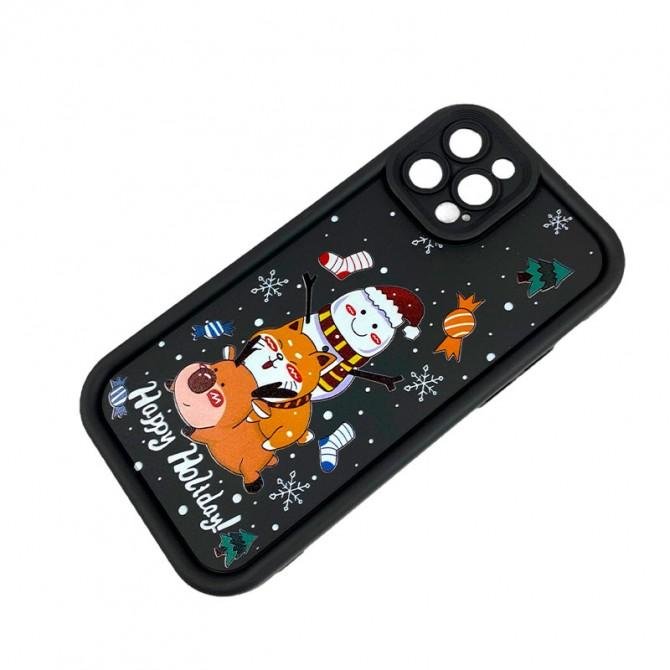 Чехол TPU Merry Christmas iPhone 13 Pro Max Black-2