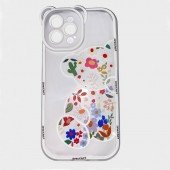 Чехол Spring Spirit series for iPhone 13 Pro Max Flowered Bear Clear Чехол Spring Spirit series for iPhone 13 Pro Max Flowered Bear Clear