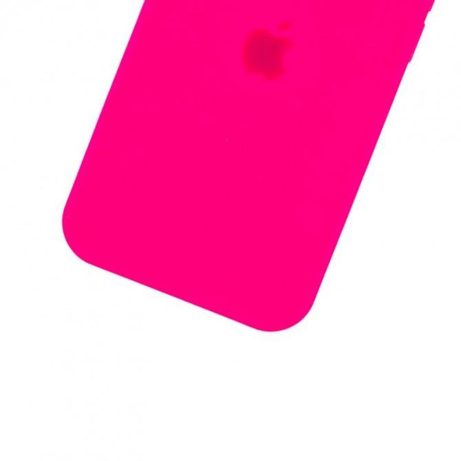 Оригінальний силіконовий чохол для iPhone 11 Pro Max Неоново Рожевий FULL (with camera protection)-2