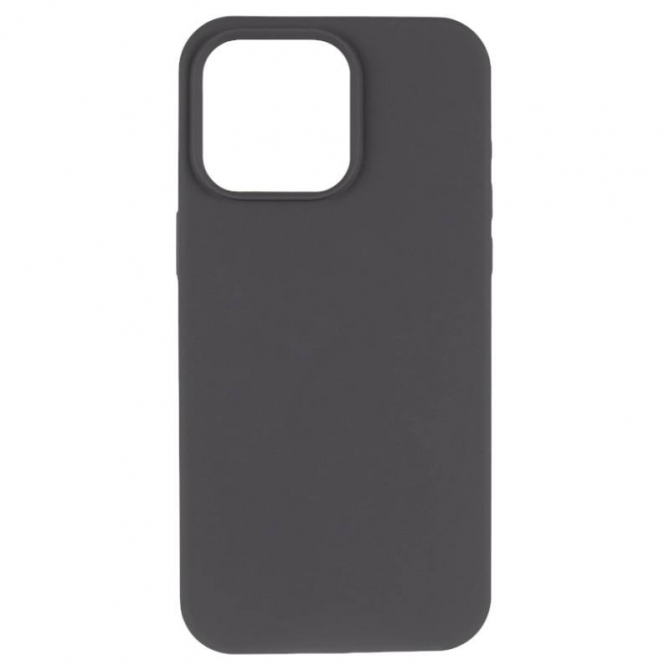 Силиконовый чехол для iPhone 14 Pro Dark Grey FULL (NO LOGO)-1