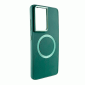 TPU чехол Bonbon Metal Style with MagSafe для Samsung Galaxy S23 Ultra Зеленый