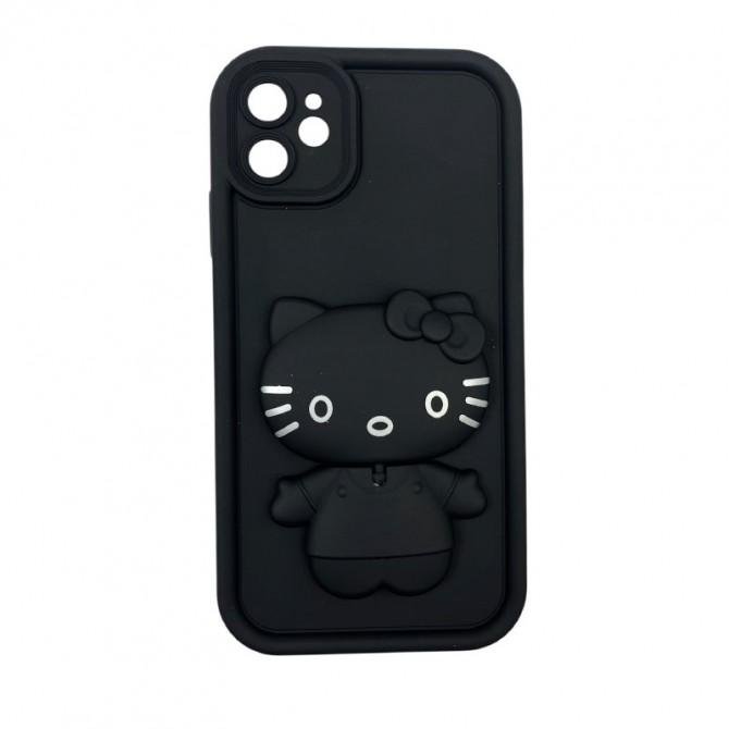 Чtхол 3D series for iPhone 11 Hello Kitty Black