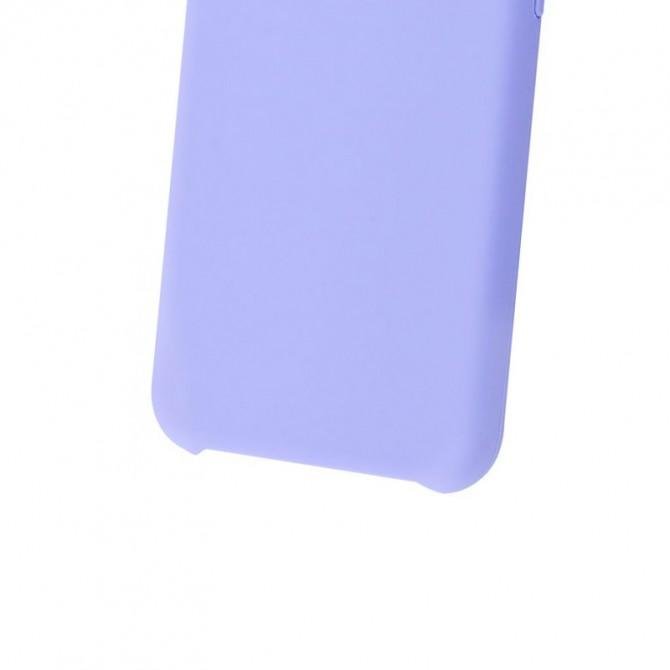 Оригинальный силиконовый чехол для iPhone Xs Max Лиловый-3