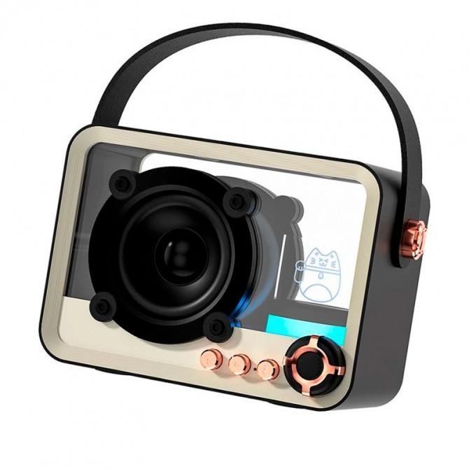 Bluetooth Колонка QD05 Retro style Black-1