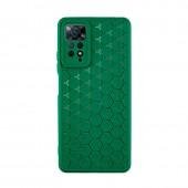 Чехол TPU Honeycomb для Xiaomi Redmi Note 11 Pro 4G/5G/ 12 Pro 4G Зеленый