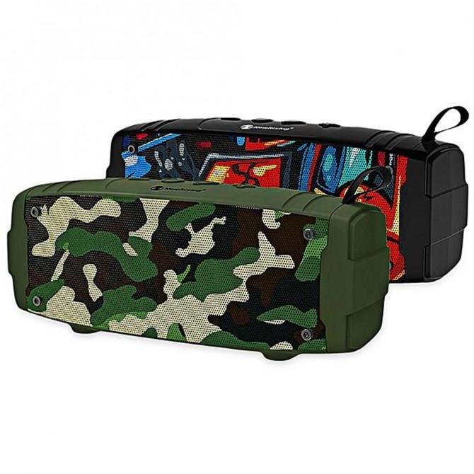 Портативна колонка NewRixing NR3020 GRAFFITI Камуфляж-2