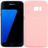 Силиконовый чехол для Samsung G935 Galaxy S7 Edge Розовый FULL