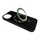 Чохол-накладка Diamond with stand back для iPhone 15 Black