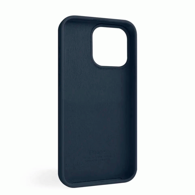 Силіконовий чохол для iPhone 16 Pro Dark Blue FULL-1