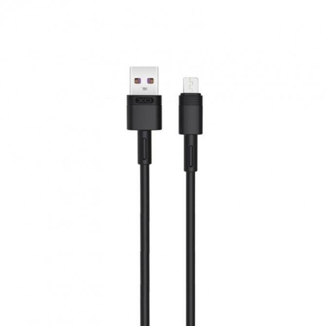 Кабель XO NBQ166 MicroUSB 5A/1m Black