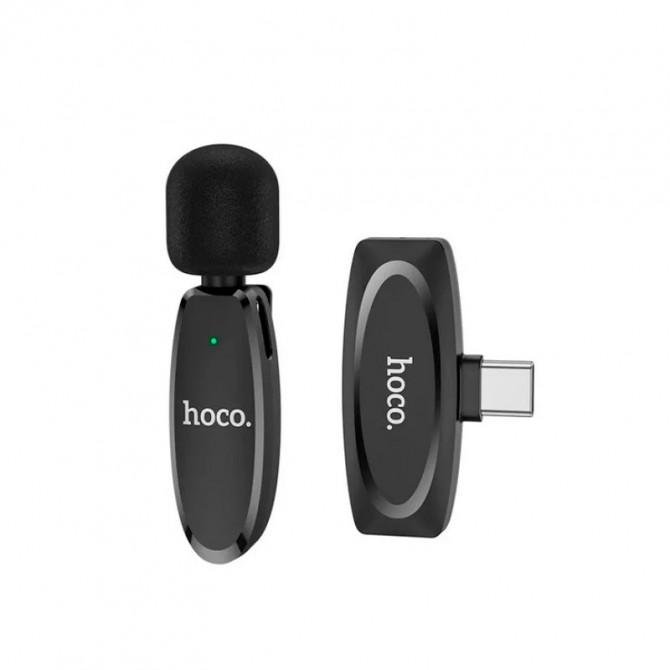 Микрофон Hoco L15 Type-C Crystal lavalier wireless Черный